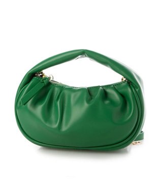 UNBILLION cachecache ハーフムーンギャザー2wayミニショルダー グリーン