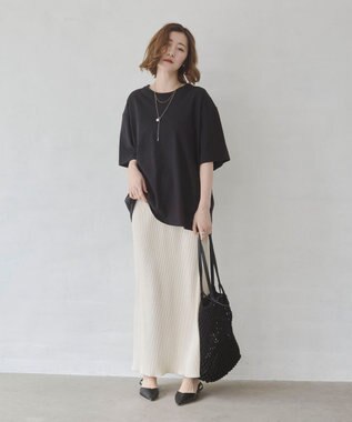 WEGO 【ユニセックス着用ITEM/SMLサイズ展開】コットンクルーネックT（SS） ブラック