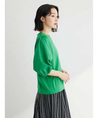 Green Parks 布帛ドッキングランタンスリーブカットプルオーバー Off White