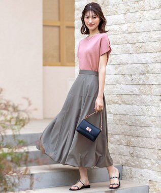 ANY SIS L 【洗える】バルーン スカート グレー