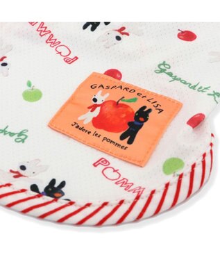 PET PARADISE リサとガスパール エコメイド タンクトップ 《リンゴ柄》 小型犬 ホワイト