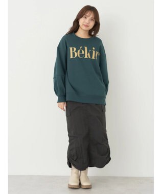 earth music&ecology Ｂｅｋｉｒ裏起毛スウェット Dark Green