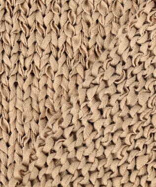 UNFILO テープヤーンニット ベスト キャメル