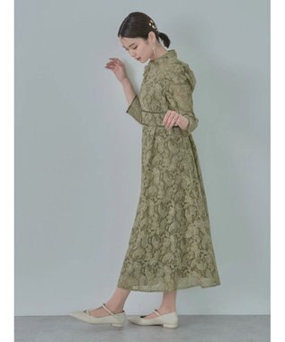 earth music&ecology 総レースワンピース Olive