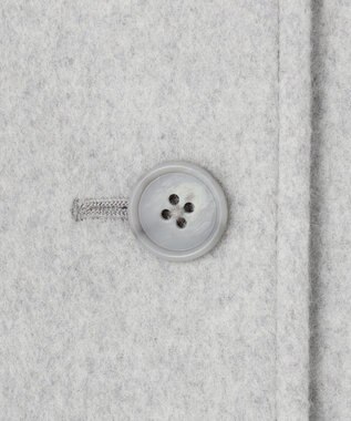 J.PRESS LADIES L ショートビーバー ボトルネック コート グレー系