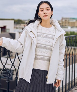 ANY 撥水フーデットダウンコート エクリュ