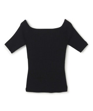 uncrave リネンニット オフショルトップス ブラック