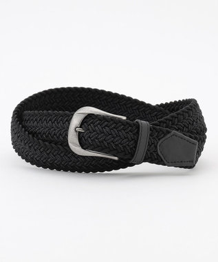 JOSEPH ABBOUD 【キングサイズ・イタリア素材・ストレッチ・日本製】メランジヘリンボーンベルト ブラック系