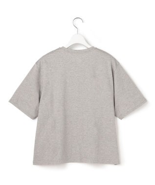 ICB L レースコンビ ロゴTシャツ ライトグレー