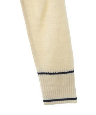 earth music&ecology キャットロゴショートニットプルオーバー Ivory