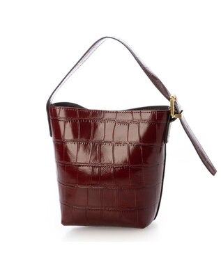 UNBILLION カシュカシュ cachechche / クロコ型押し2wayミニショルダー ワイン