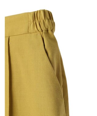 Green Parks 綿麻混イージーテーパードパンツ Yellow