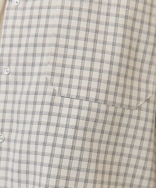 AMERICAN HOLIC ミニチェックショート丈シャツ Ivory