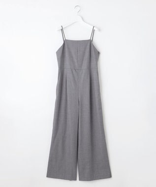 自由区 【洗える】ウォッシャブルウールサキソニー コンビネゾン TOPグレー
