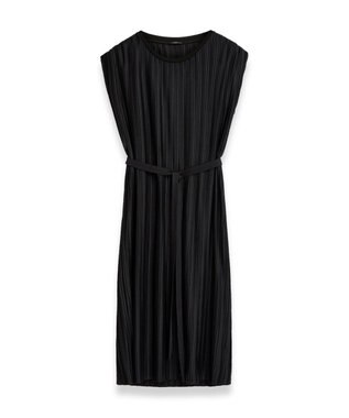 JOSEPH 【洗える】プリーテッドジャージー　ノースリーブドレス Black