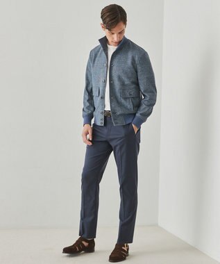 GOTAIRIKU 仕事で着られる綿パン【吸水速乾/ストレッチ/折り目加工】クールマックスコットンパンツ_ノータック（26年モデル） ネイビー系