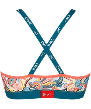 CW-X 【WOMEN】 スポーツブラ CHUMS (チャムス)コラボ キャンプ・アウトドアなどにおすすめ 吸汗速乾(本体) 汗消臭(本体) LNY110 /ワコール ターコイズ