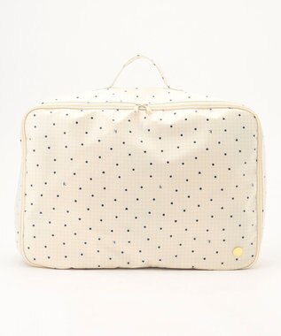 組曲 KIDS gingham K heart トラベルバッグL ベージュ系5