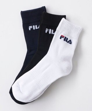 FILA GOLF／marie claire 【FILA GOLF】ジャカードデザイン３Ｐミドルソックス