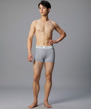 WACOAL MEN ボクサーパンツ <CITEN>コラボ 【PANTS HOLIC】 ユニセックス ワンサイズ(S-LL) 立体成型 前閉じ 下着 GT3555 /ブロス バイ ワコールメン グレー