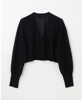 GRACE CONTINENTAL シアーカノコニットカーディガン ブラック