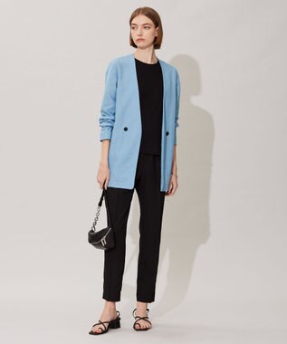 ICB 【接触冷感・UVケア・速乾・洗える】FluidBackSatin ドロストパンツ ブラック系