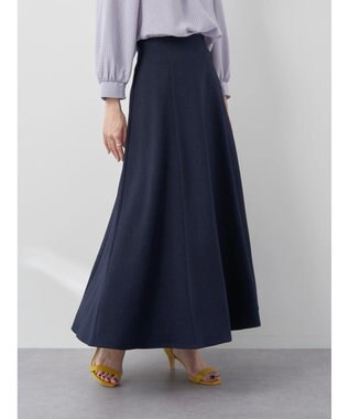 earth music&ecology すきな丈フレアスカート Navy