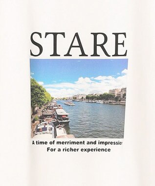 ANY L オーガビッツロゴ・フォトTシャツ オフ×フォト