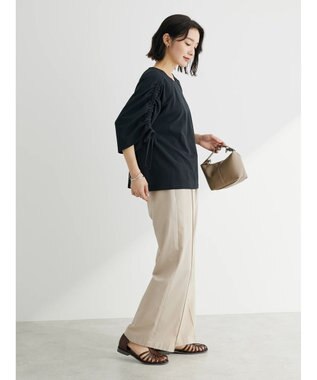 Green Parks 袖ドロストプルオーバー Black