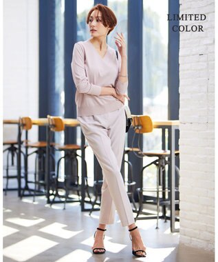 ICB 【WEB限定カラーあり】 シンセティックハイゲージ Vネックプルオーバー ピンク系［WEB限定］