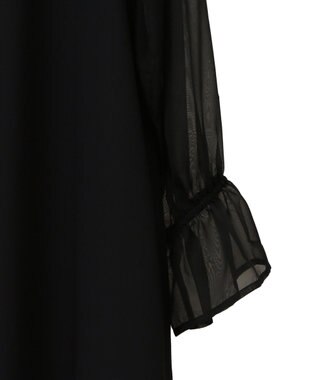 CRAFT STANDARD BOUTIQUE シアー切替えワンピース Black