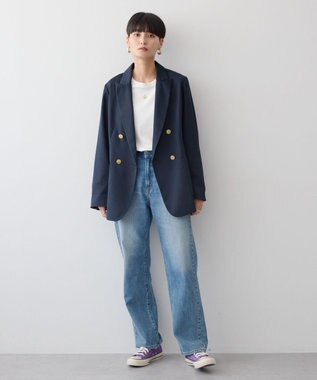 AMERICAN HOLIC Ｗボタンテーラードジャケット Navy