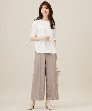 ANY SIS 【洗える】サテン プルオーバー オフ