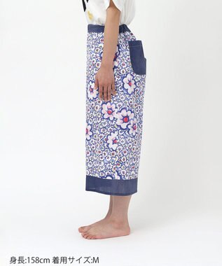 tsumori chisato SLEEP ツモリチサト ボトムス ルームウエア 7分丈 綿100%(本体) 楊柳素材 レディース UOT243 /ワコール ブルー