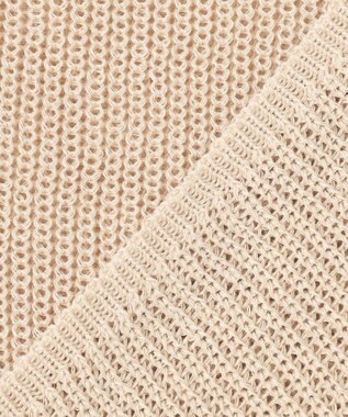 ANY 【洗濯機可/アンチピリング】ギマハーフスリーブニット サンドベージュ