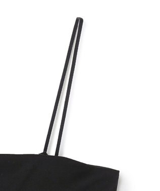 BEIGE， 【洗える】MERCANTI / インナーカップ付きベアトップ Black