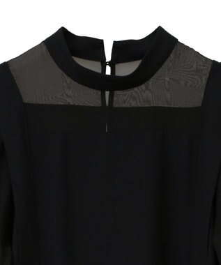 CRAFT STANDARD BOUTIQUE シアー切替えワンピース Black