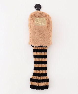 23区GOLF 【雑貨】ファー×ボーダー ヘッドカバー