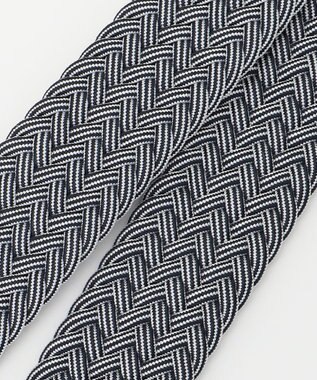 JOSEPH ABBOUD 【キングサイズ・イタリア素材・ストレッチ・日本製】 ストレッチミックスブレイズ ベルト ダルブルー系