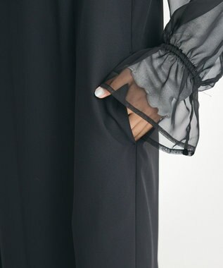 CRAFT STANDARD BOUTIQUE シアー切替えワンピース Black