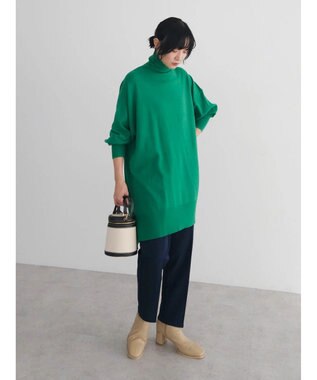 Green Parks きれいシルエットパンツ（アンクルテーパード） Black