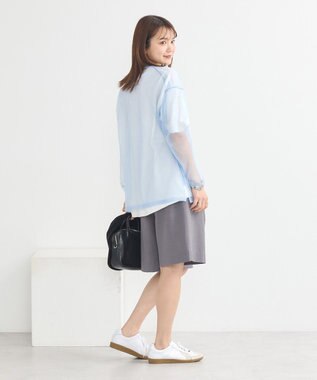 earth music&ecology シアールーズニットプルオーバー Light Blue