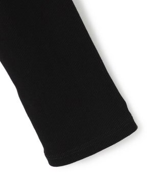 ICB 【洗える】【OUR WACOAL コラボ】カップイン スクエアネックロングTシャツ ブラック系