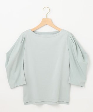 組曲 L 【接触冷感】コンビネーションポンチデザイン カットソー クリームミント系