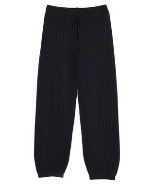 Green Parks リブニットパンツ Navy