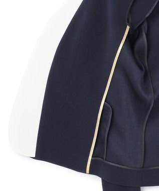 BEIGE， CINDY / ダブルカラージャケット Navy × White