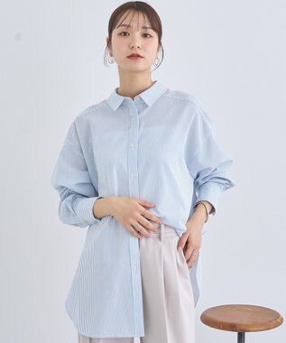 earth music&ecology サッカーレギュラーシャツ Blue