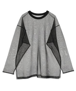 earth music&ecology シアールーズニットプルオーバー Black