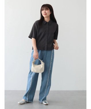 Green Parks BEST PRICE 表面カット衿付シャツ Gray