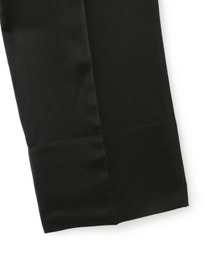 BEIGE， CASSITER / リネンブレンド サテンクロップドパンツ Black